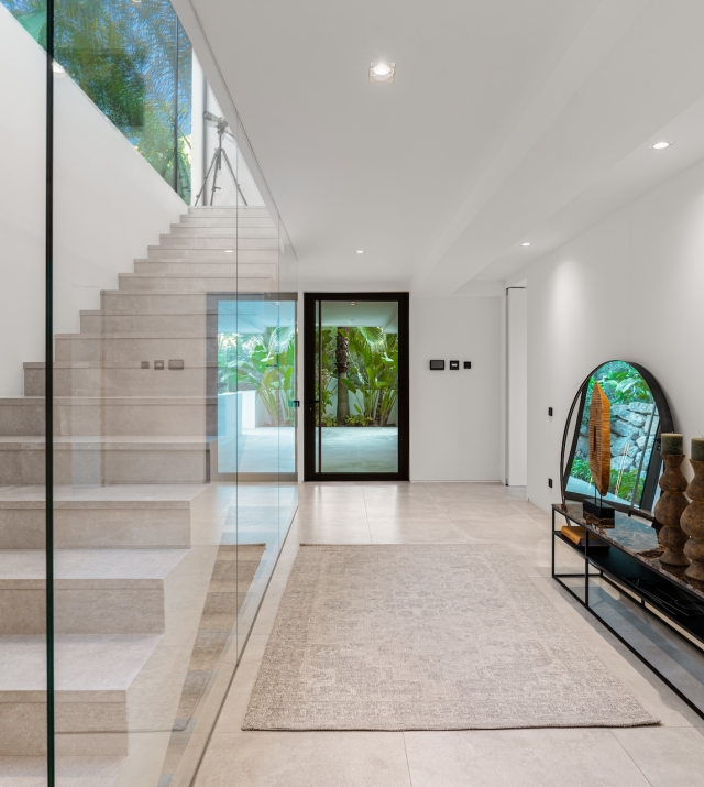 Resa Estates luxury vila Can Furnet modern Villa moderna entrance and stairs.jpg